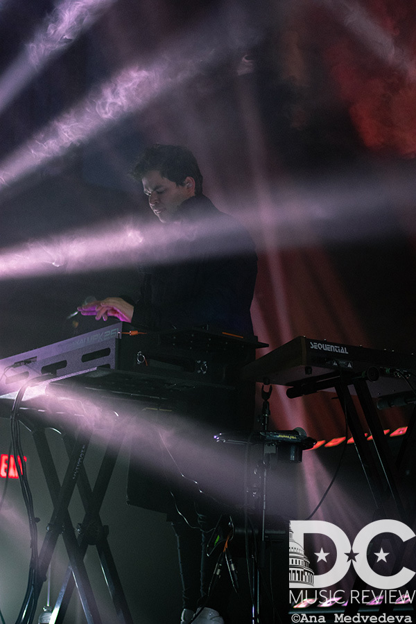 Lloyd masterfully playing his synths