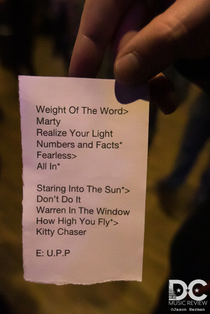 Aqeuous' Setlist for Union Stage