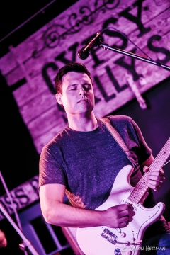 Once again caught in the moment of a guitar solo.
