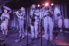 Another band was formed tonight with an eclectic brass section.