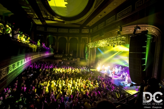 Pigeons put on a great spectacular at the most beautiful venue in Richmond, VA