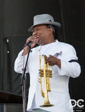 Kermit Ruffins performs at the  2019 French Quarter Fest