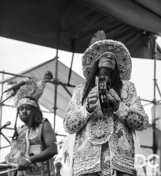 Big Chief Monk Boudreaux performs at the  2019 French Quarter Fest