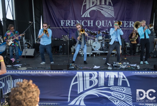 Bonerama performs at the  2019 French Quarter Fest