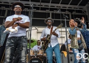 Despite the rain, the Chuck Brown Band performed their hearts out to dedicated fans.