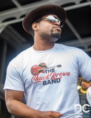 Despite the rain, the Chuck Brown Band performed their hearts out to dedicated fans.