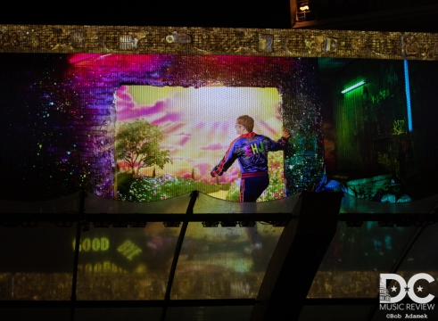 Right before Elton came on stage we were treated to a short video down yellow brick road!