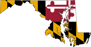 Maryland Flag as map