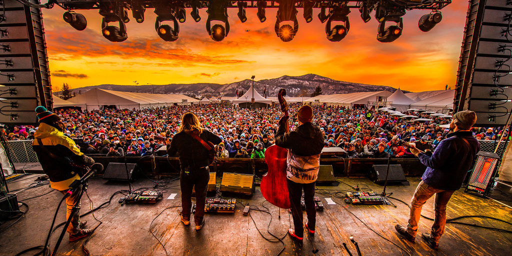 Winter WonderGrass 2020 - Billy Strings plays into the sunset! (Photo Credit: Molly McCormick)