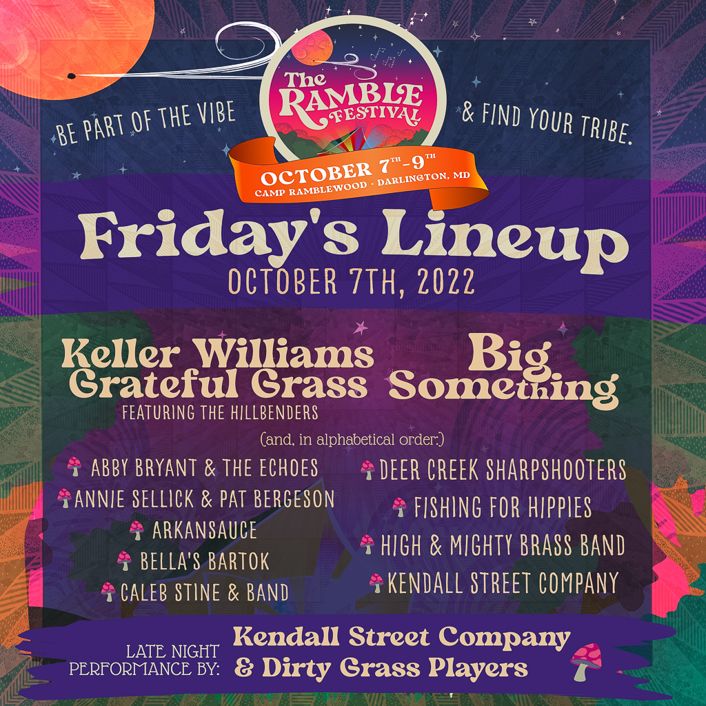 Ramble Festival Schedule - Friday