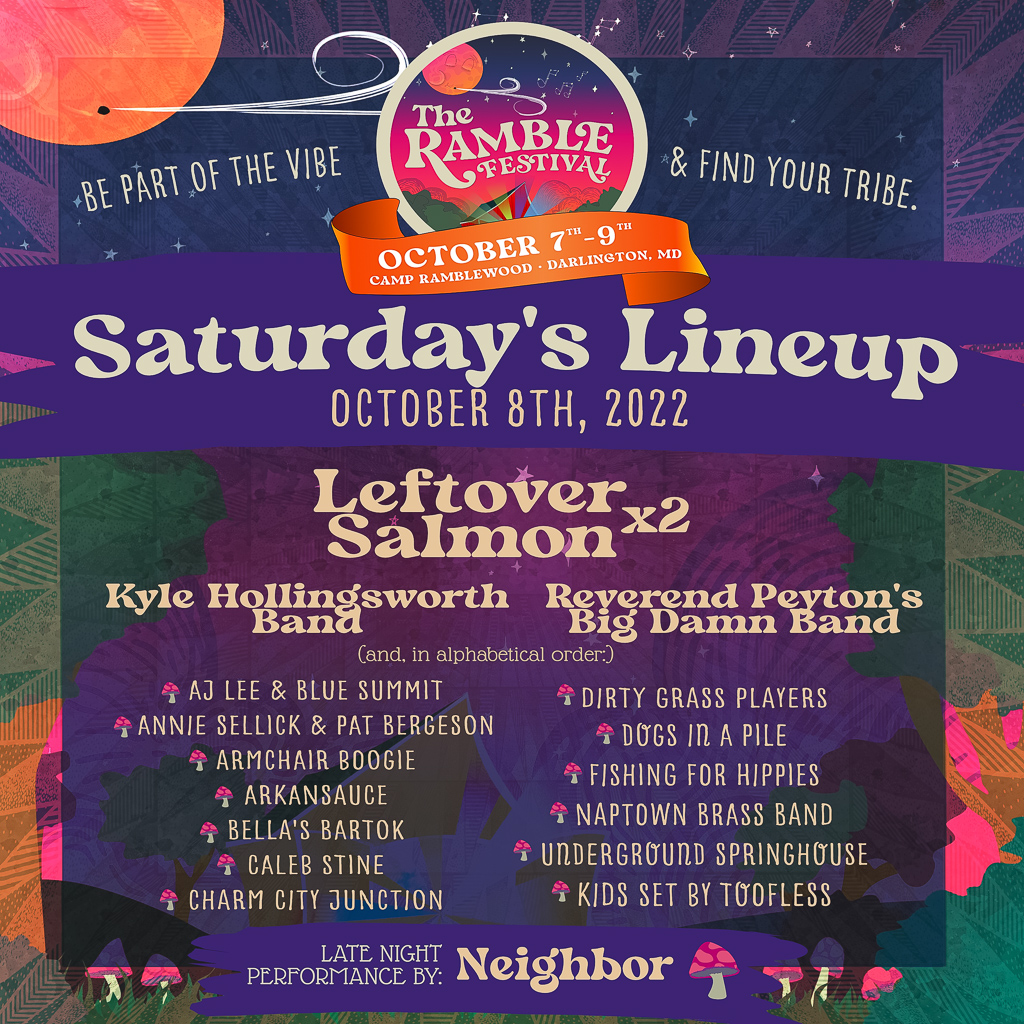 Ramble Festival Schedule - Saturday