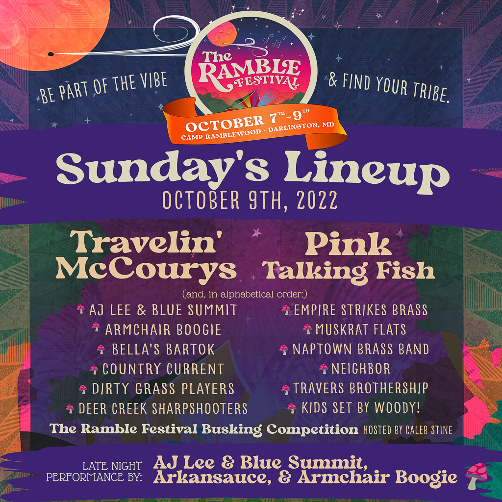 Ramble Festival Schedule - Sunday