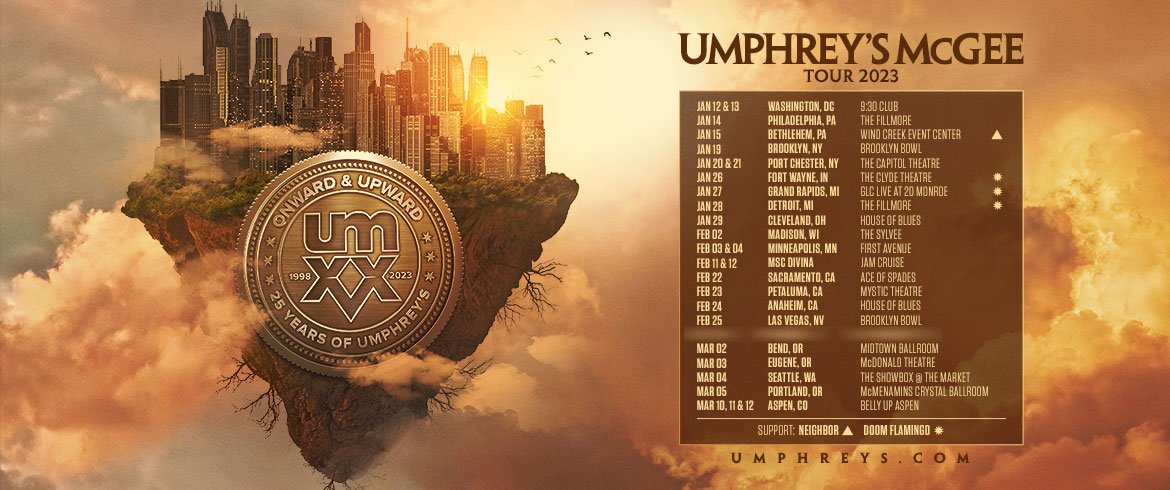 Umphrey's McGee umXXV 2023 Tour