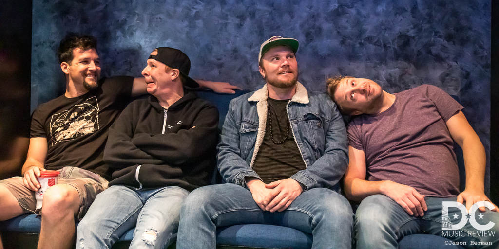 Spafford relaxing backstage at The 9:30 Club on February 5, 2020