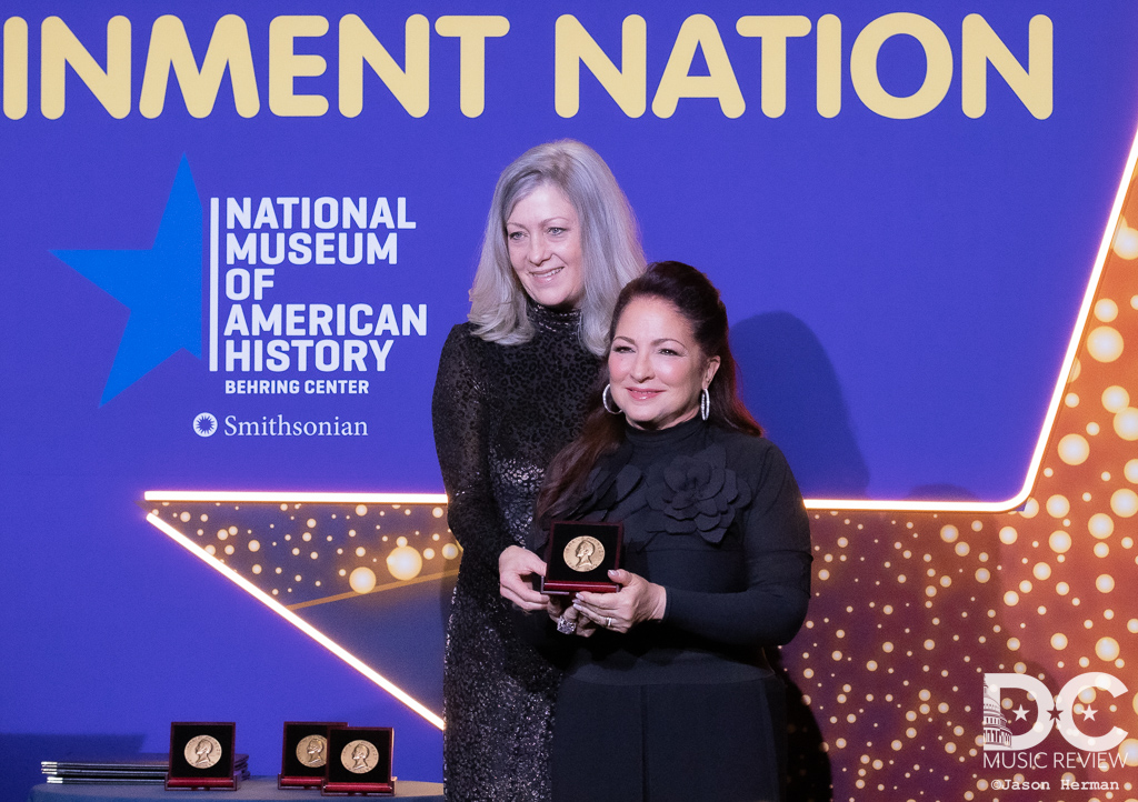 Dr. Anthea M. Hartig and Gloria Estefan
