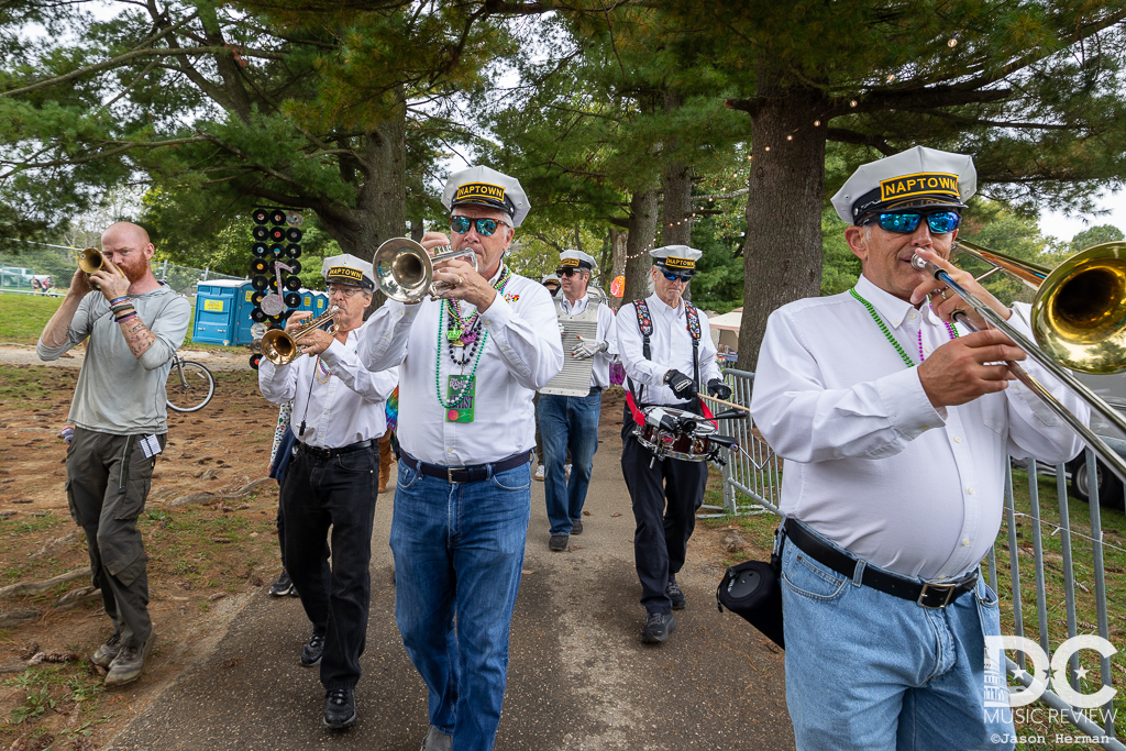 The first second line of Ramble Festival 2023 - featuring the mighty Naptown Brass Band