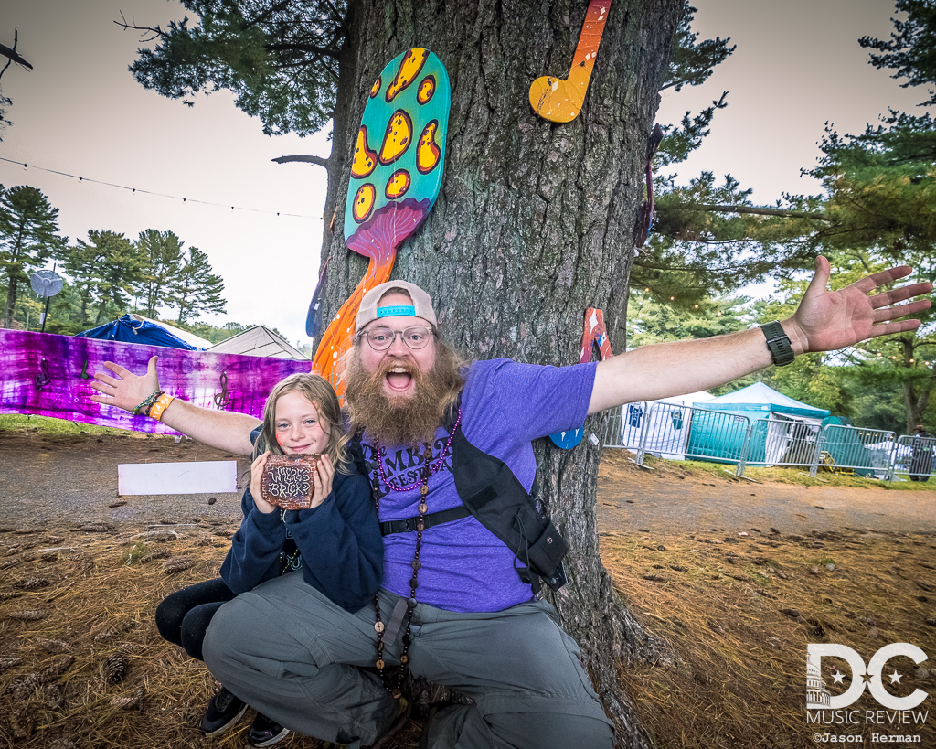 Someone who found one of the lucky stones hidden at festival by the ingenious Ramble creatives!