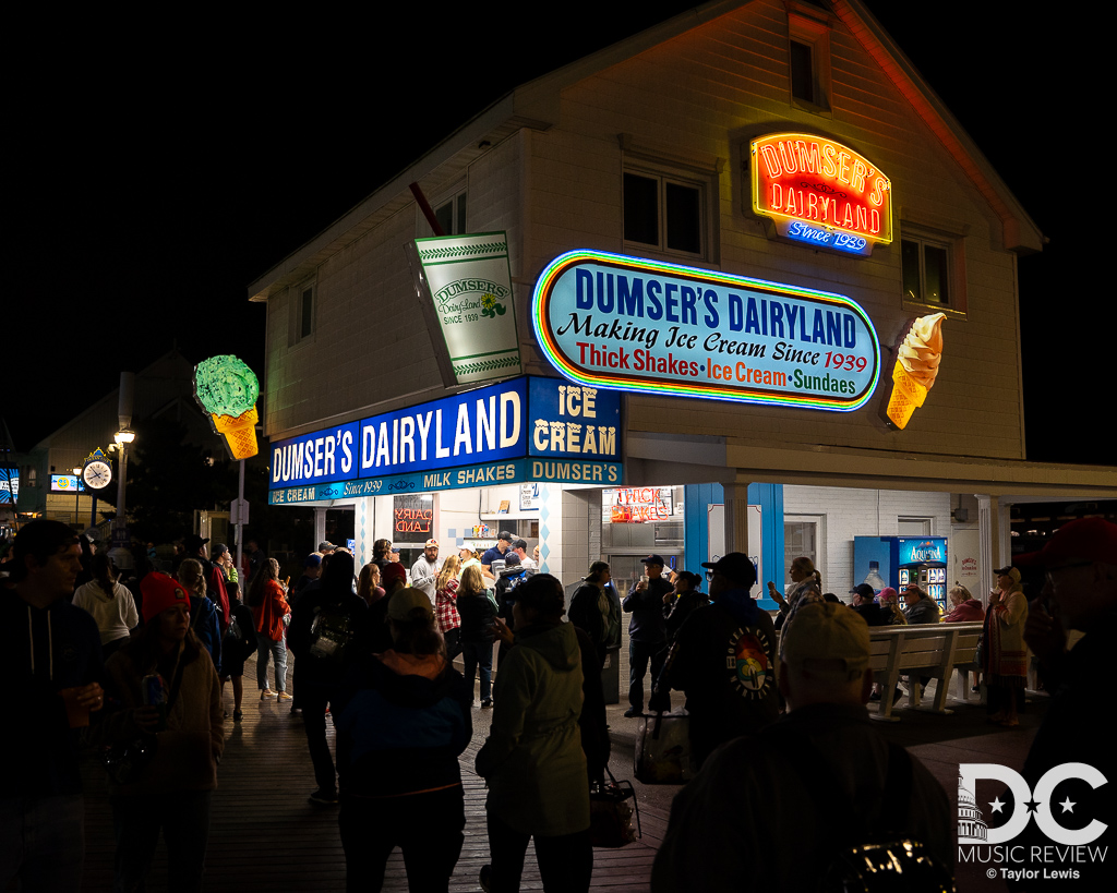 People enjoying the Boardwalk of Ocean City, MD