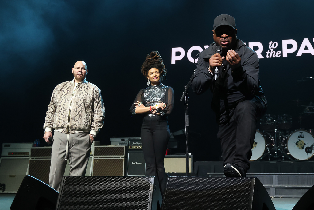Fat Joe, Valerie June, and Chuck D speak at the Power to the Patients Foo Fighters concert advocating for healthcare price transparency at The Anthem on March 05, 2024 in Washington, DC.