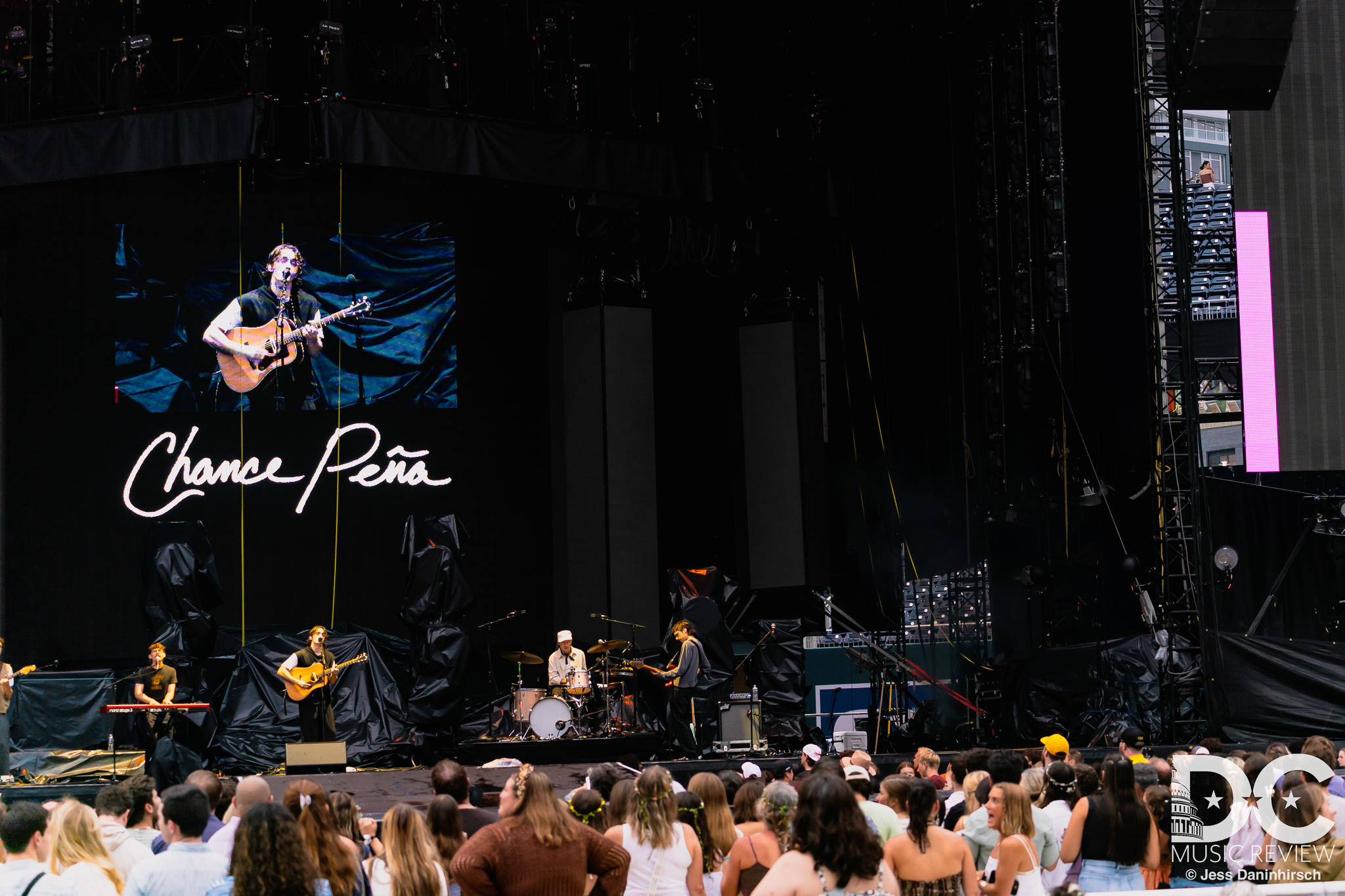 Chance Peña performs at Nationals Park