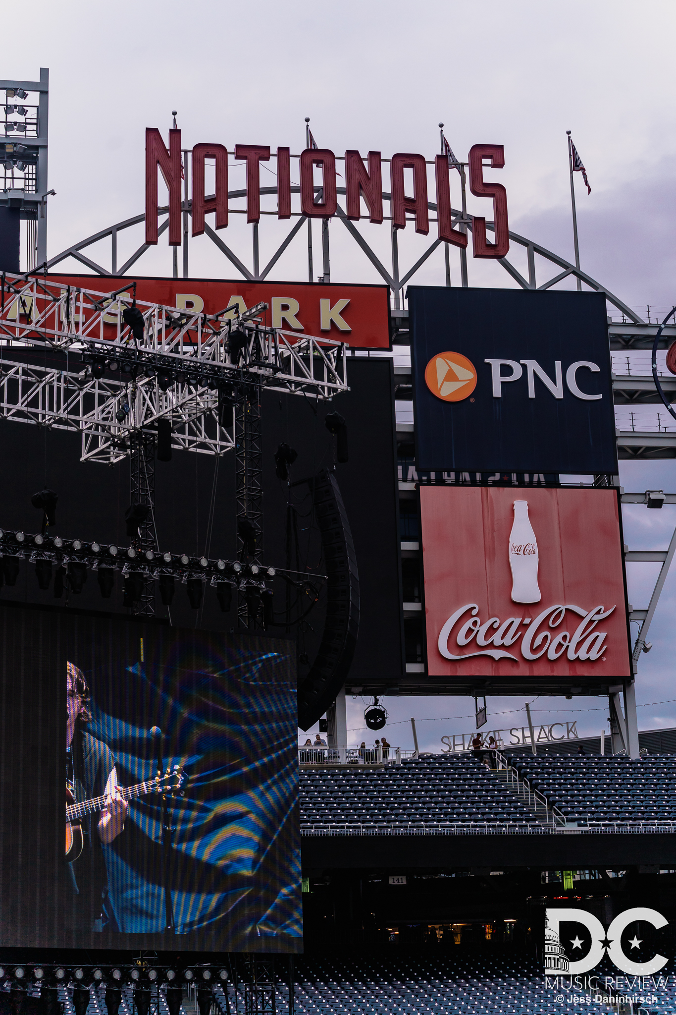 Chance Peña performs at Nationals Park