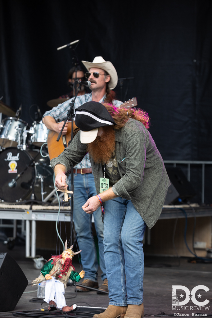 Caleb Stine with the Ramble Buskers