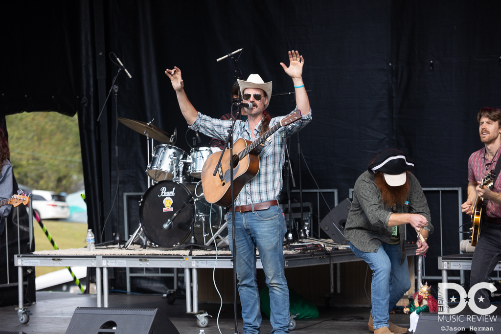 Caleb Stine with the Ramble Buskers