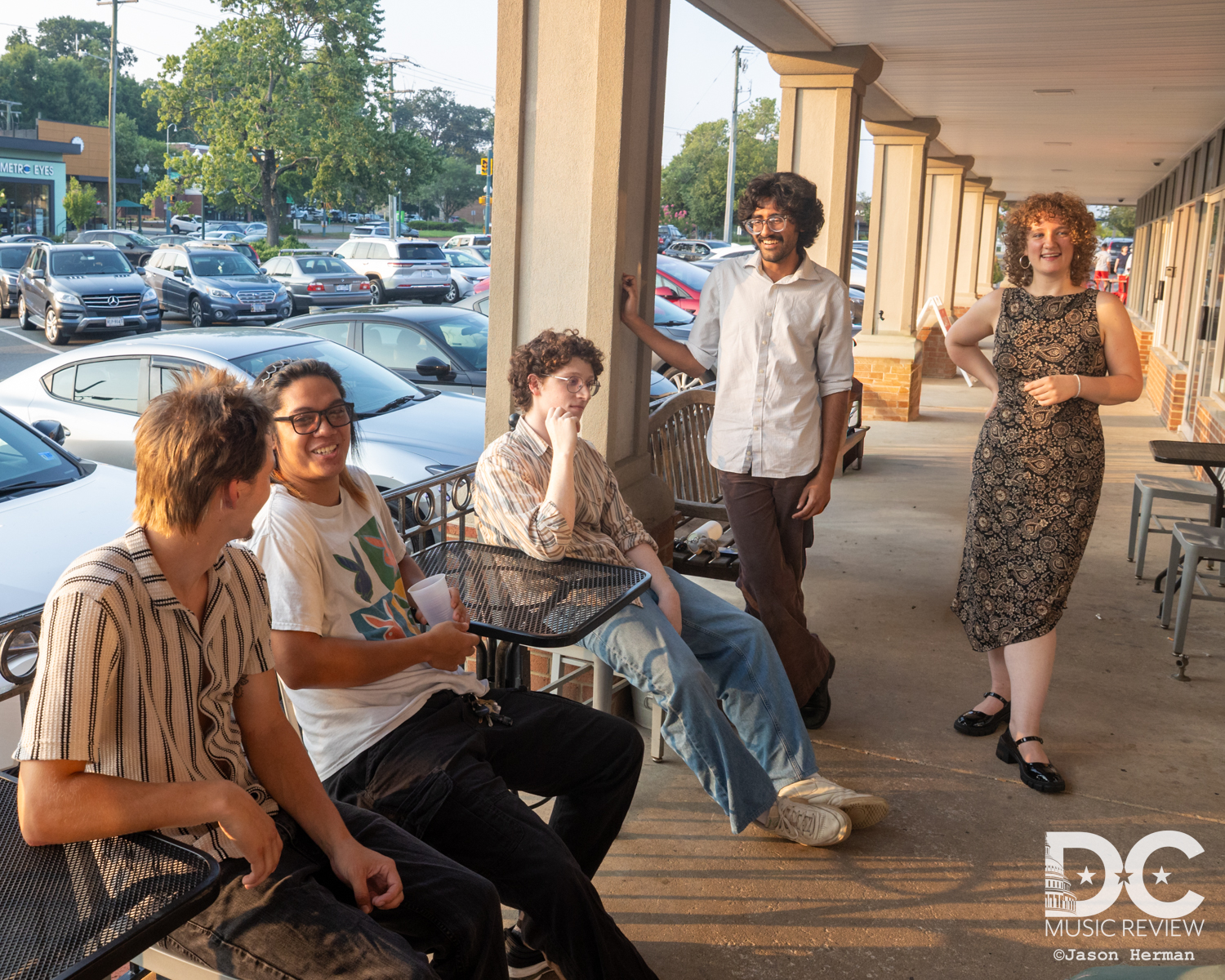 Argo and the Violent Queens taking time before their Jammin Java performance to talk with DC Music Reivew